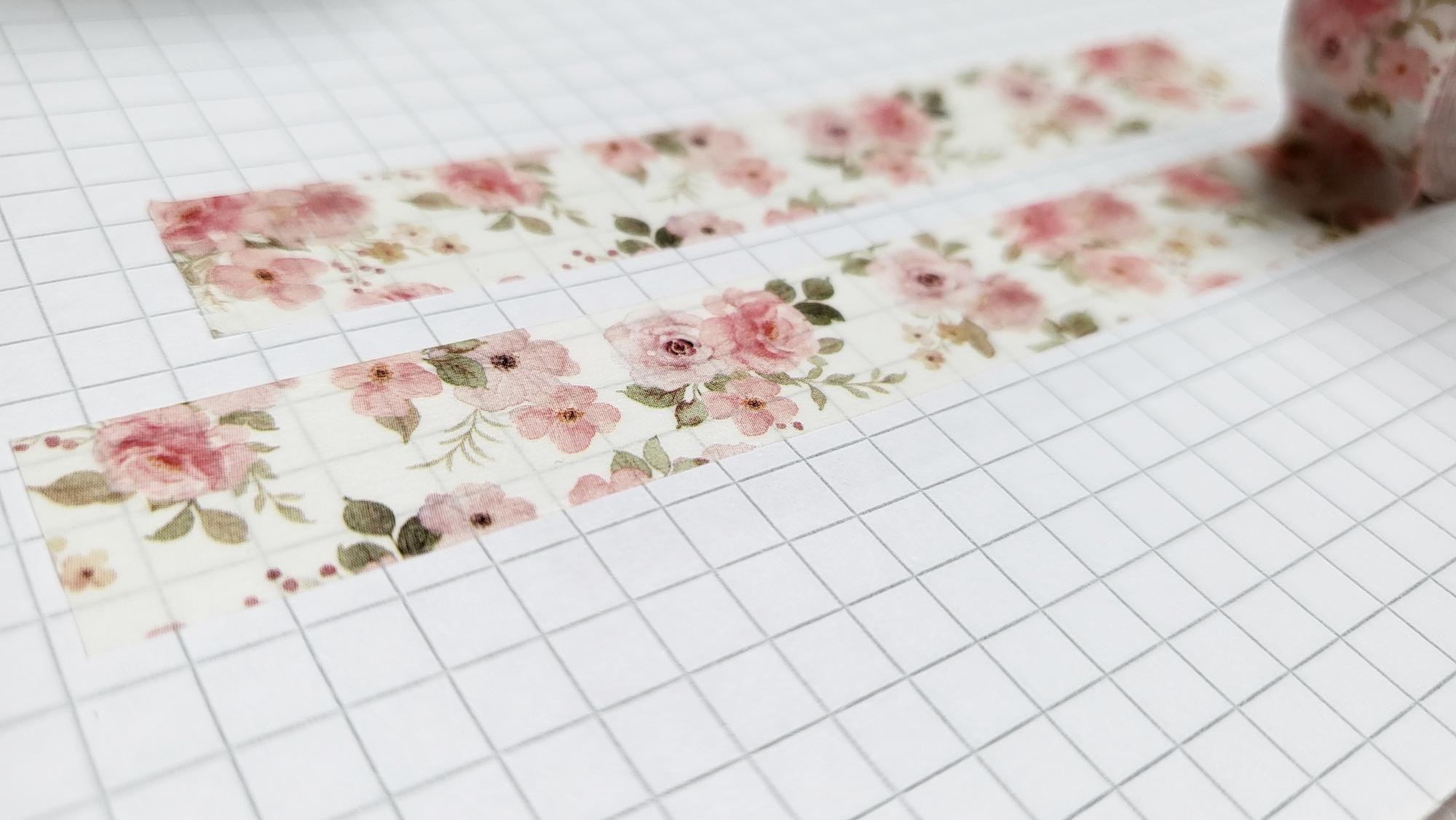 Washi Tape rosa Blumen